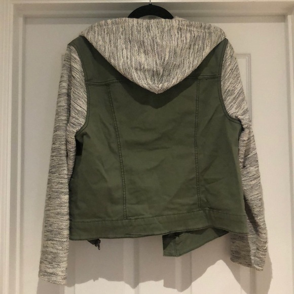 Green/Gray hooded jacket - Picture 3 of 3